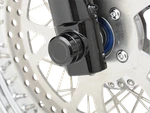 Drag Specialties Axle Caps Front Black Pair 0214-0831. Fixed Price $69.68.