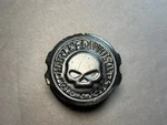 Harley 43000096 Oem Black Willie G Skull Front Axle Nut Cover Only 1. Fixed Price $13.00.