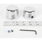 Drag Specialties Chrome Rear Axle Caps 0214-0450. Fixed Price $42.59.