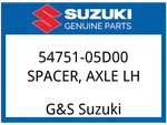 Suzuki Oem Part 54751-05D00 Spacer,front Axle Lh. Fixed Price $18.59.