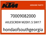 Ktm Oem Part 70009082000 Axlescrew M20X1.5 SW17. Fixed Price $11.66.