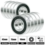 10X S6009-2RS Ball Bearing 45MM 75MM 16MM Rubber Sealed Stainless Steel. Fixed Price $172.50.