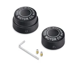 Harley-davidson Motor Co. Rear Axle Nut Covers Black 43000178. Fixed Price $67.99.
