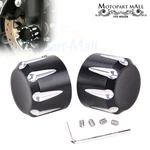 Black Pair Front Axle Cap Nut Covers For Harley Touring Road Glide King. Fixed Price $12.95.