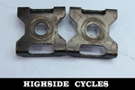 1147 01-09 Kawasaki Ninja 500R Outer Blocks Swingarm Rear Axle Chain Adjusters. Fixed Price $6.95.