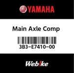 3B3-E7410-00-00 Yamaha Main Axle Comp 3B3E74100000, New Genuine Oem Part. Fixed Price $118.36.
