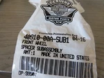 Oem Harley 40910-00A-SUB1 Font Wheel Spacer Fxst Xlh Fxdwgi Fsxti H1. Fixed Price $15.00.