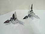 Kuryakyn Blade Front Axle Nut Covers For Harley Motorcycle Touring Dyna Softail. Fixed Price $26.95.