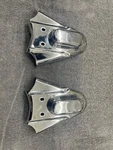 Used Kuryakyn 8200 Chrome Rear Axle Frame Covers For Harley Davidson Softail. Fixed Price $40.00.