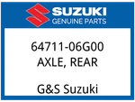 Suzuki Oem Part 64711-06G00 Axle, Rear. Fixed Price $123.52.