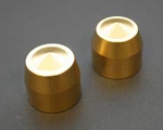Accutronix Front Axle Caps, (pair), For 1" Bearing, "elite" - Brass. Fixed Price $49.47.