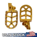 Gold Pegs Footrest Pedals For Suzuki RMZ450. Fixed Price $32.31.