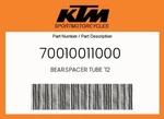 Ktm Genuine Bear.spacer Tube '12 - 70010011000. Fixed Price $27.09.