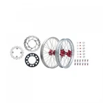 Tusk Impact Complete Front/rear Wheel Package 1.60 X 21 2.15 19 Silver. Fixed Price $767.67.