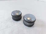 Harley Davidson Dyna & Sportster 883 1200 Chrome Billet Front Axle Nut Covers. Fixed Price $14.95.