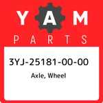 3YJ-25181-00-00 Yamaha Axle, Wheel 3YJ251810000, New Genuine Oem Part. Fixed Price $27.13.