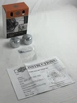 Harley Davidson Genuine 02-25 Chrome Front Axle Nut Covers 44116-07A. Fixed Price $57.00.
