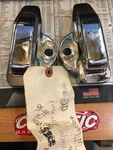 Harley Davidson Chrome Rear Axle Covers #45293-00. Fixed Price $30.00.