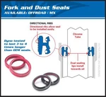 Racing Fork Dust Seal Set Allballs, 57-158 Kit. Fixed Price $29.54.