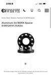 Aluminum 3IN Bora Spacers For Truck (4). Fixed Price $650.00.