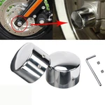 Pair Chrome Front Axle Nut Cover Cap For Harley Touring Trike Road King Electra. Fixed Price $8.98.