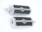 Genuine Harley Davidson Willie Skull Chrome & Rubber Footpegs 50370-04 Nice!. Fixed Price $84.90.