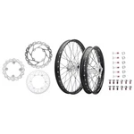 Tusk 1934950016 Impact Complete Front/rear Wheel PACKAGE1.60X21/2.15X19BLACK Rim. Fixed Price $798.85.