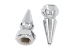 V-twin 44-0647 Chrome Axle Nut Kit Spike Style For 3/4" Threaded. Fixed Price $37.95.