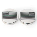Figurati Designs Swing Arm Covers Green Line American Flag - Custom Reverse.... Fixed Price $99.95.