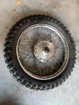 Suzuki Front Wheel Mini Cross Rim With Brakes And Axle Cable. Fixed Price $42.99.