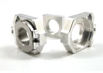 Works Connection Elite Axle Blocks Kit Silver Motorcycle Dirt Bike 17-316. Fixed Price $108.95.