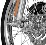 Kuryakyn 1219 Twisted Front Axle Nut Covers Harley Models 2002-2015 49-3909. Fixed Price $72.99.