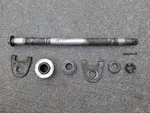04-09 Suzuki GS500 F. Used Oem Rear Wheel Axle With Spacers (p/n 64711-01D20).. Fixed Price $28.00.