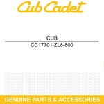 Cub Cadet 17701-ZL8-800 Fuel Hose Tank Line Rt MHA2 Js GC190LA FT24 Engine 65. Fixed Price $12.95.