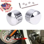 Chrome Front Axle Cap Nut Cover For Harley Dyna Softail Touring Fatboy Sportster. Fixed Price $12.95.
