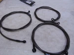 Choppers 12" 14" Midnight Braided Brake Line Kit 14-20 Touring LA-8052B13M. Fixed Price $93.71.