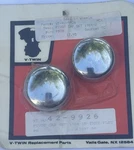 V-twin Chrome Front Axle Cap Cover Set Style For Harley No: 42-9926. Fixed Price $17.95.