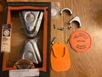 07-17 Harley Davidson Softail Deluxe Flstn Rear Axle Nut Cover Set 47596-91B. Fixed Price $59.99.