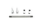 V-twin 44-0211 Chrome Pike Front Axle Kit. Fixed Price $59.95.
