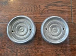 Pair Original 1955 Gm Stainless Steel Reverse Light Block Off Plates Backup Olds. Fixed Price $75.00.