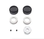 Genuine Harley-davidson Softail Rear Axle Nut Covers Gloss Black Billet 43000052. Fixed Price $177.20.