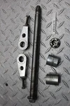 1976 Honda CJ360T Rear Axle Wheel Rim Pivot Bolt Axel W/ Chain Adjusters. Fixed Price $59.99.