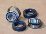 Panhead, Shovelhead, Timken Swing Arm Bearing Kit With .500 Wide Seals 58 - 72. Fixed Price $32.00.