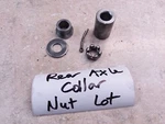 Kawasaki KM100 Rear Wheel Axle Collar Spacer Nut Hardware Lot 1981 ANX-C52. Fixed Price $7.50.