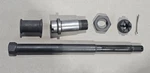 V-twin 44-1983 Replica Parkerized Spring Fork Front Axle Kit. Fixed Price $75.00.