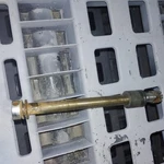 1974 Honda XL175 Front Axle With Nut And Spacer. Fixed Price $22.75.
