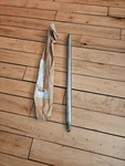 Nos Vintage Yamaha Tri-moto Front Axle Shaft 3X3-25181-00. Fixed Price $44.99.