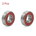 Pcs 6203RS 17X40X12MM Red Rubber Sealed Deep Groove Ball Roller Bearings. Fixed Price $21.37.