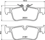 Mintex Rear Axle Brake Pad Set, Disc MDB3723. Fixed Price $37.21.