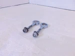 Indian Gilroy Scout Chief & Spirit Chrome Rear Wheel Axle Adjuster Bolts W/ Nuts. Fixed Price $24.94.